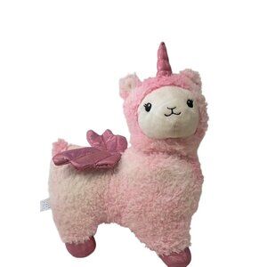 FAO Schwarz Glow Brights Llamacorn Llama Unicorn Plush Lights Sounds Stuffed